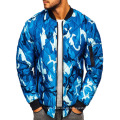 Camo Diamond Quilted Bomber Jacket por atacado personalizado